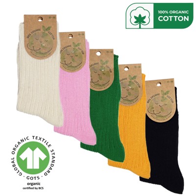 Ponožky 100% organická bavlna (certifikát GOTS) [unisex]