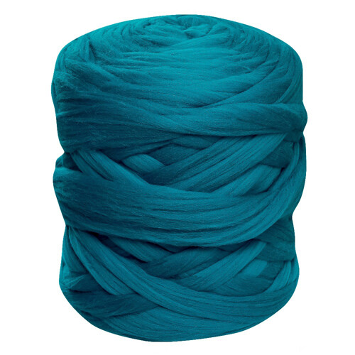 100% MERINO - Česaná ovčia vlna - tmavý tyrkys