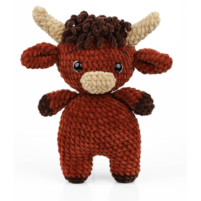 Háčkovaný býček Barnie