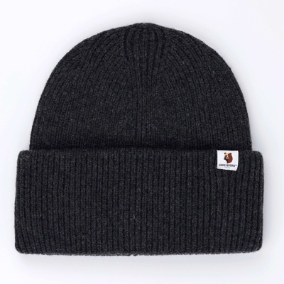 100% Merino vlnená čiapka Arctic - Antracitová