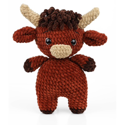 Háčkovaný býček Barnie