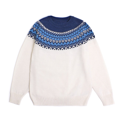 Skogsbjörn™ Dámsky vlnený sveter WILD (Ľadovo modrá)