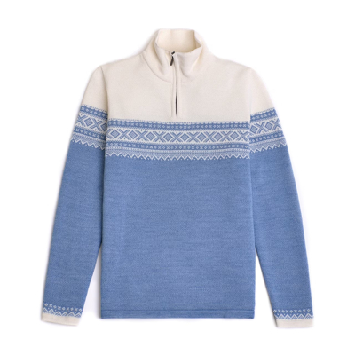 Skogsbjörn™ Dámsky merino sveter Arctic Half-Zip (Ľadovo modrá)