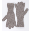 Jemne pletené rukavice z jahňacej vlny (Prírodná hnedá)