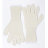 Jemne pletené rukavice z jahňacej vlny (Prírodná)