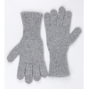 Jemne pletené rukavice z jahňacej vlny (Svetlošedá)