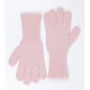 Jemne pletené rukavice z jahňacej vlny (Ružová)