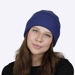 Čiapka zo 100% organickej bavlny -  modrá
